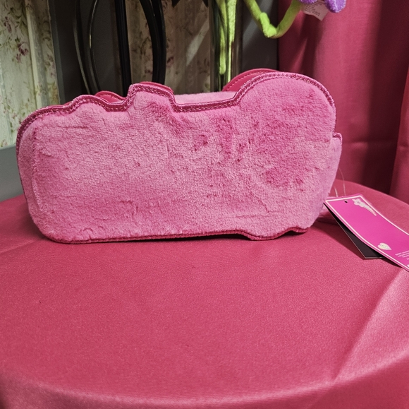 Barbie Pink Faux LOGO Fuzzy Limited Edition Crossbody Bag Shoulder Bag - Picture 8 of 10